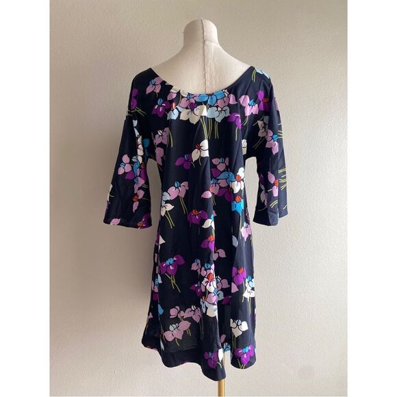 vintage 60s 70s bell sleeve floral‎ mini dress - Picture 4 of 7